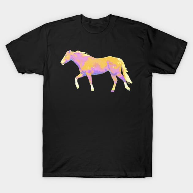 Trotting Horse T-Shirt by evisionarts